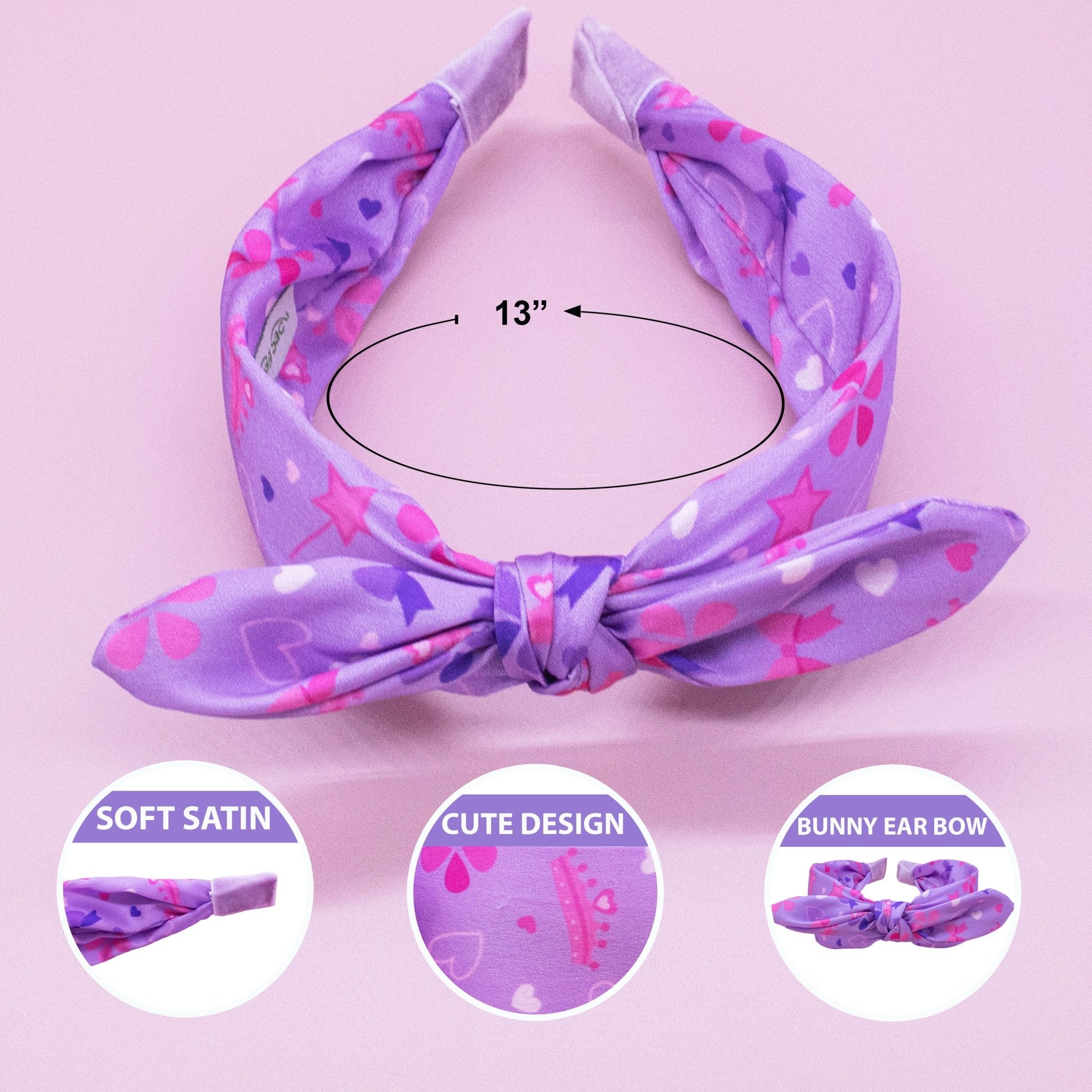 Silky Knotted Rabbit Ear Bow Headband - FROG SAC