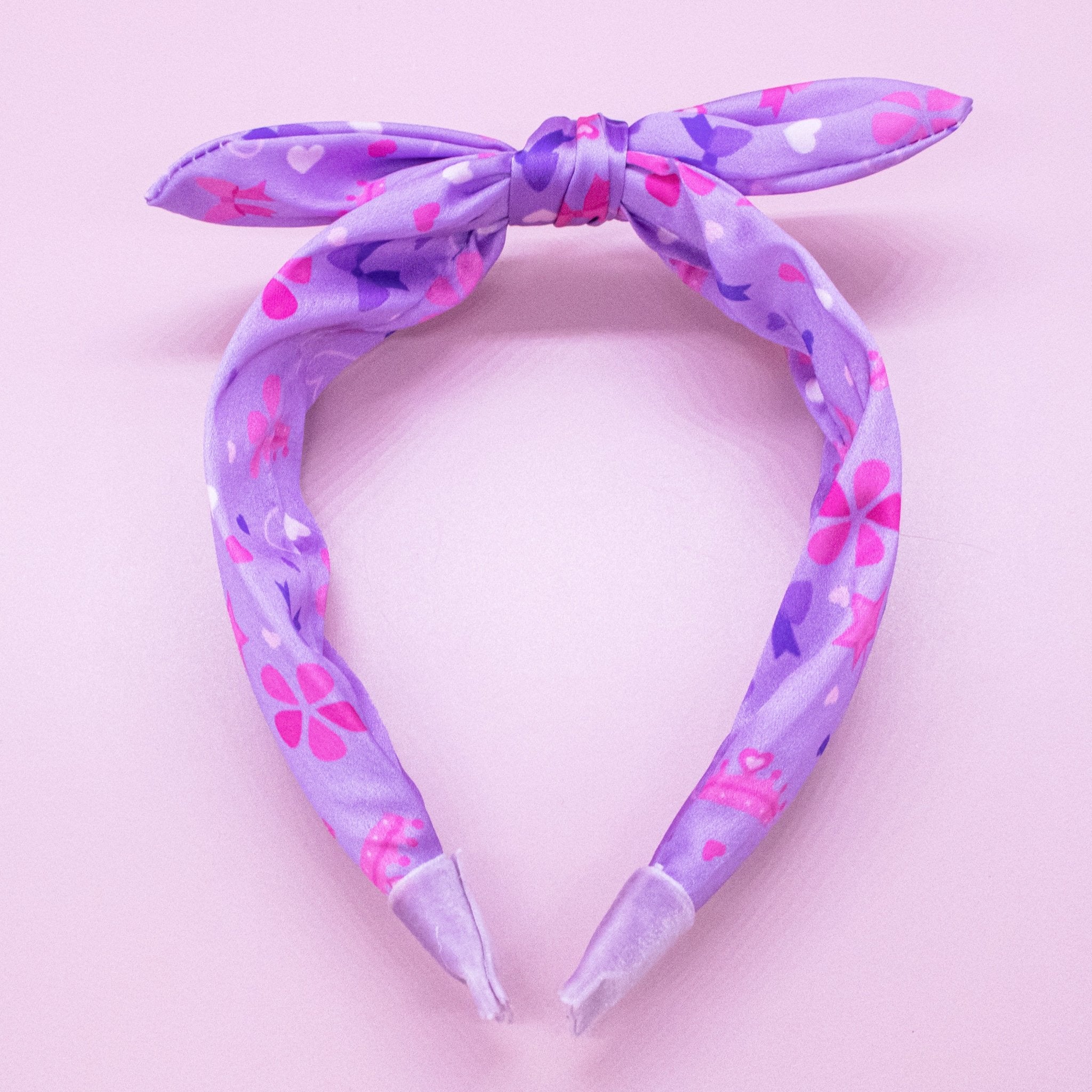 Silky Knotted Rabbit Ear Bow Headband - FROG SAC