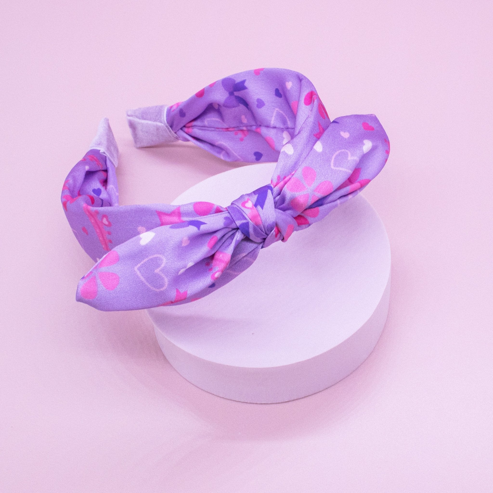 Silky Knotted Rabbit Ear Bow Headband - FROG SAC