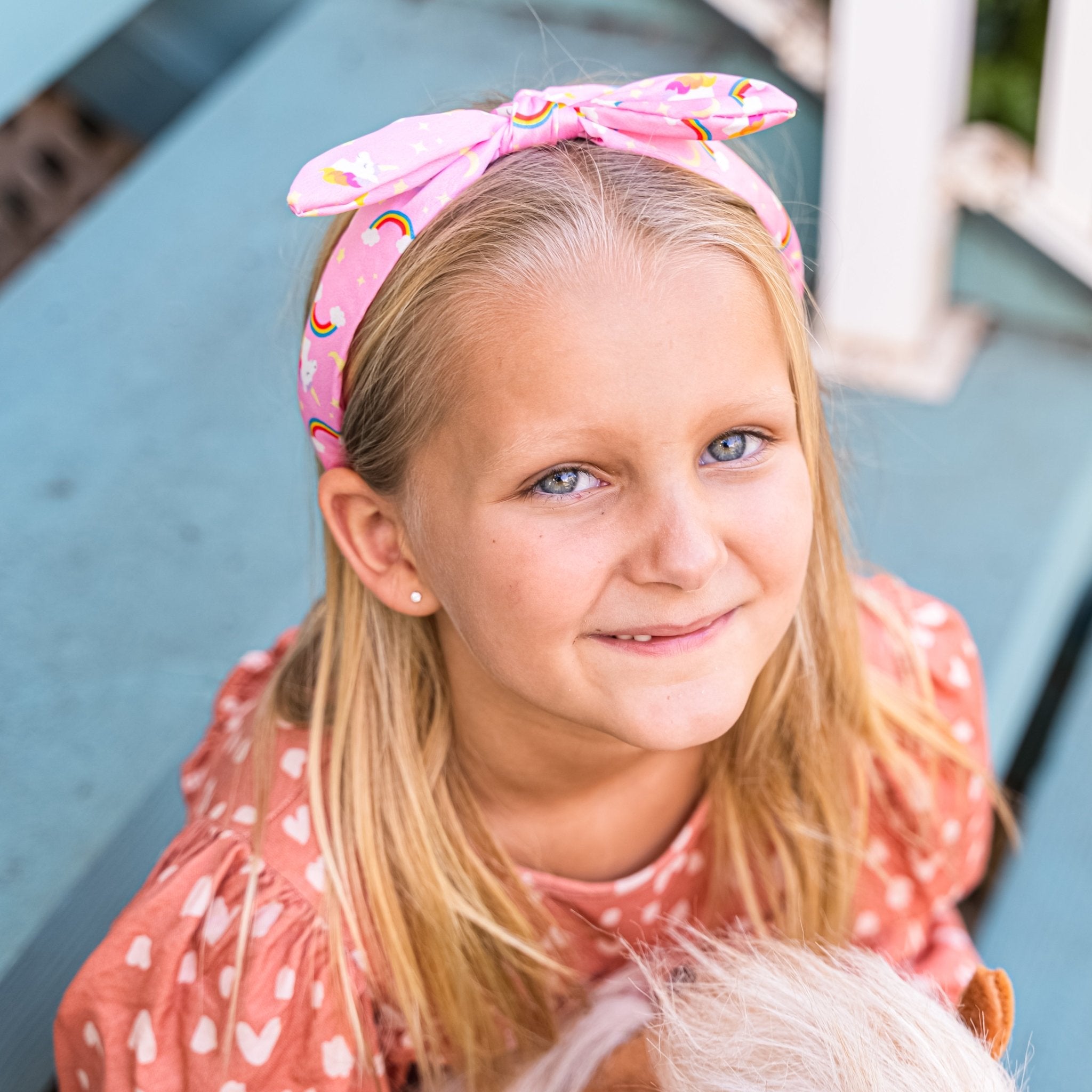 Silky Knotted Rabbit Ear Bow Headband - FROG SAC