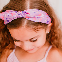 Silky Knotted Rabbit Ear Bow Headband - FROG SAC