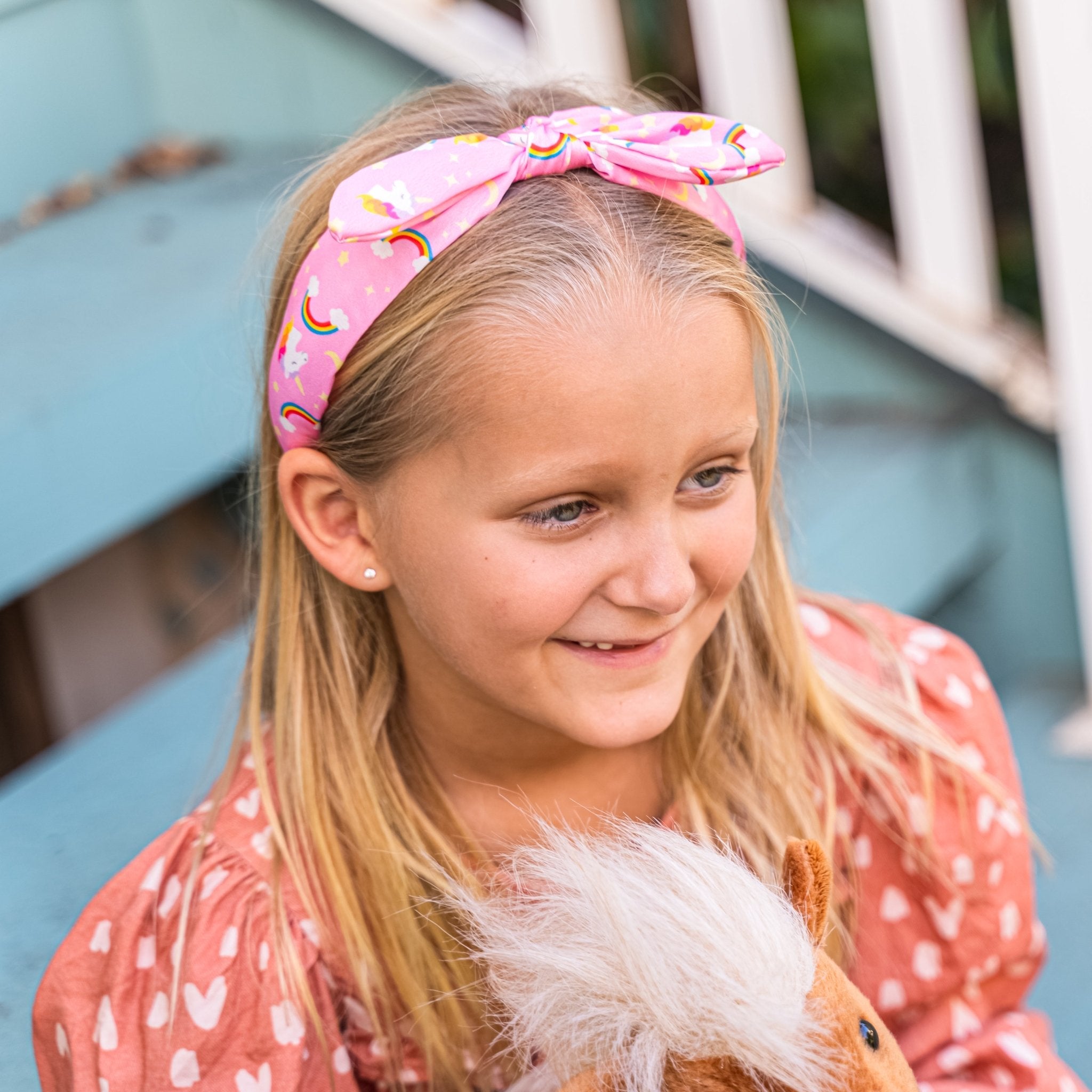 Silky Knotted Rabbit Ear Bow Headband - FROG SAC