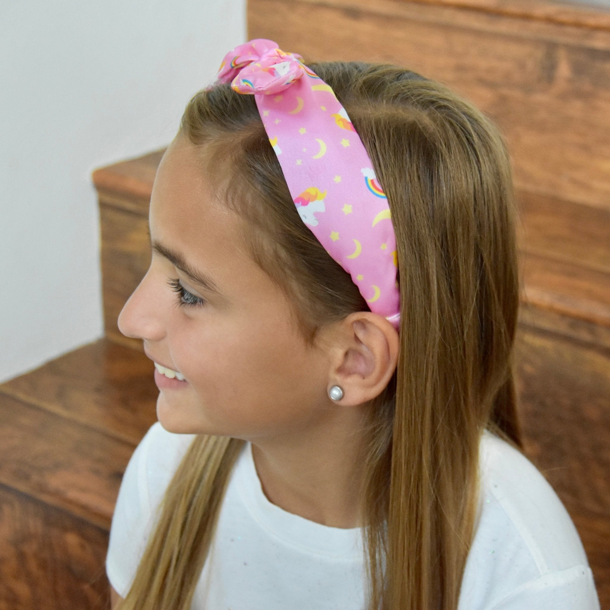 Silky Knotted Rabbit Ear Bow Headband - FROG SAC