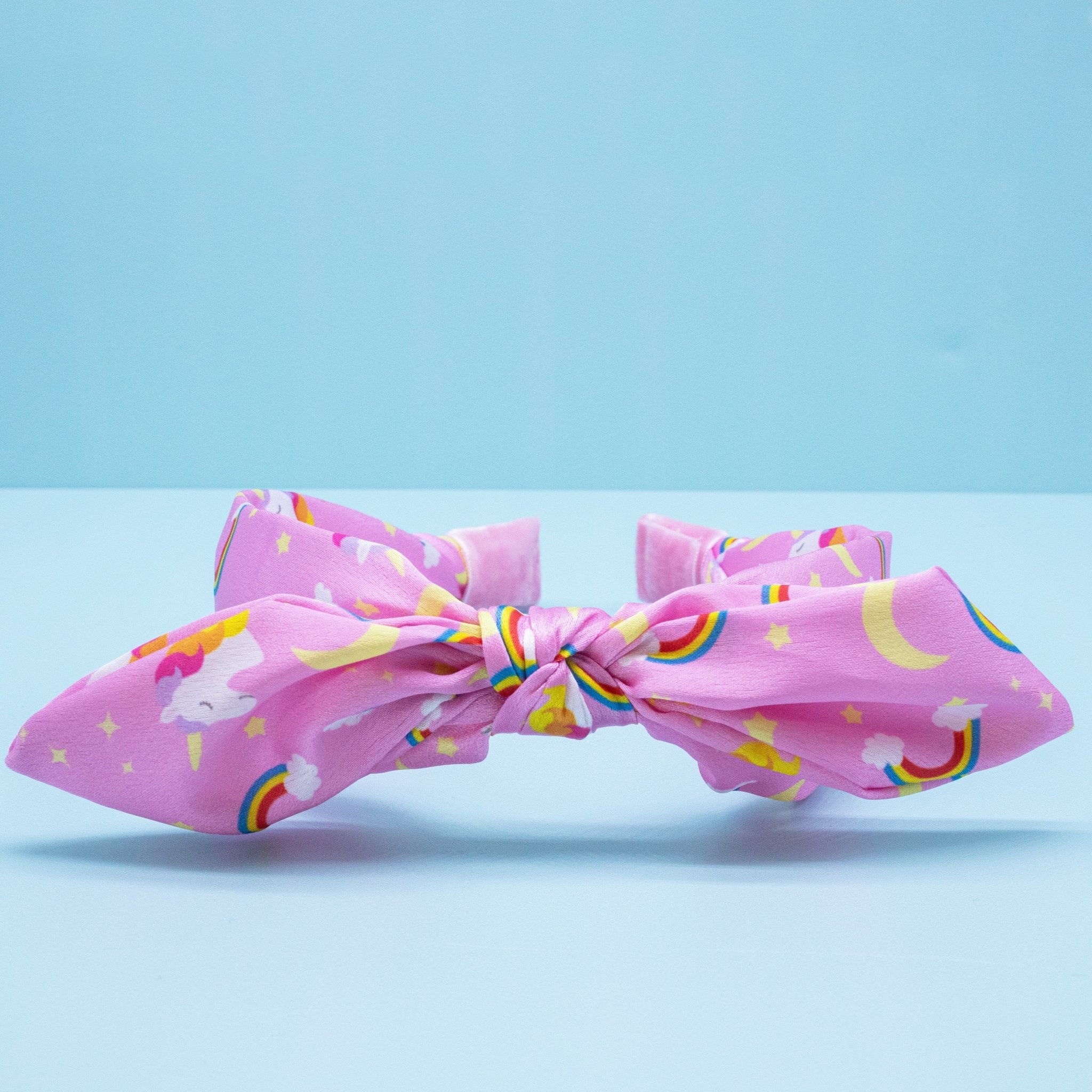 Silky Knotted Rabbit Ear Bow Headband - FROG SAC