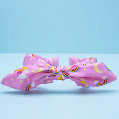 Silky Knotted Rabbit Ear Bow Headband - FROG SAC