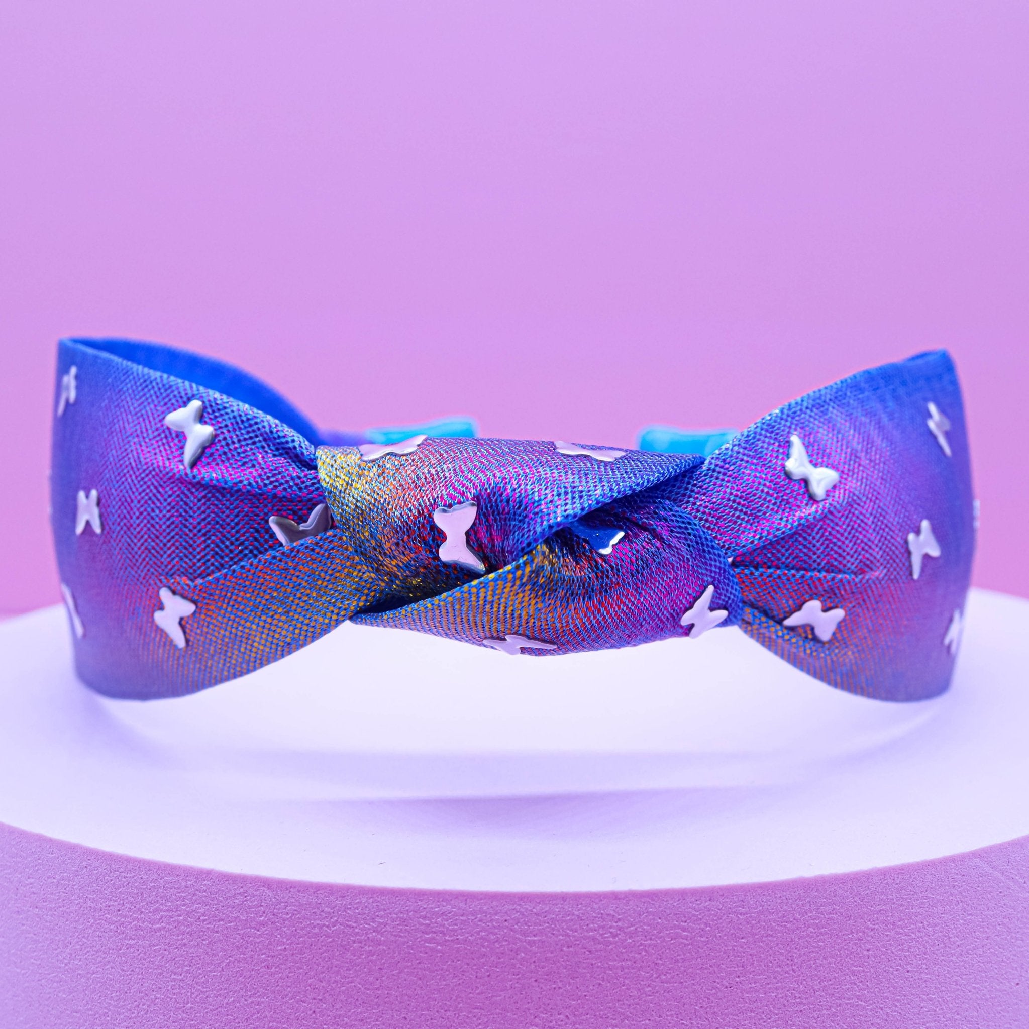 Silver Studded Butterfly Headband - FROG SAC