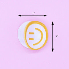 Small Emoji Smiley Face Hair Claw Clips - 4 Pack - FROG SAC