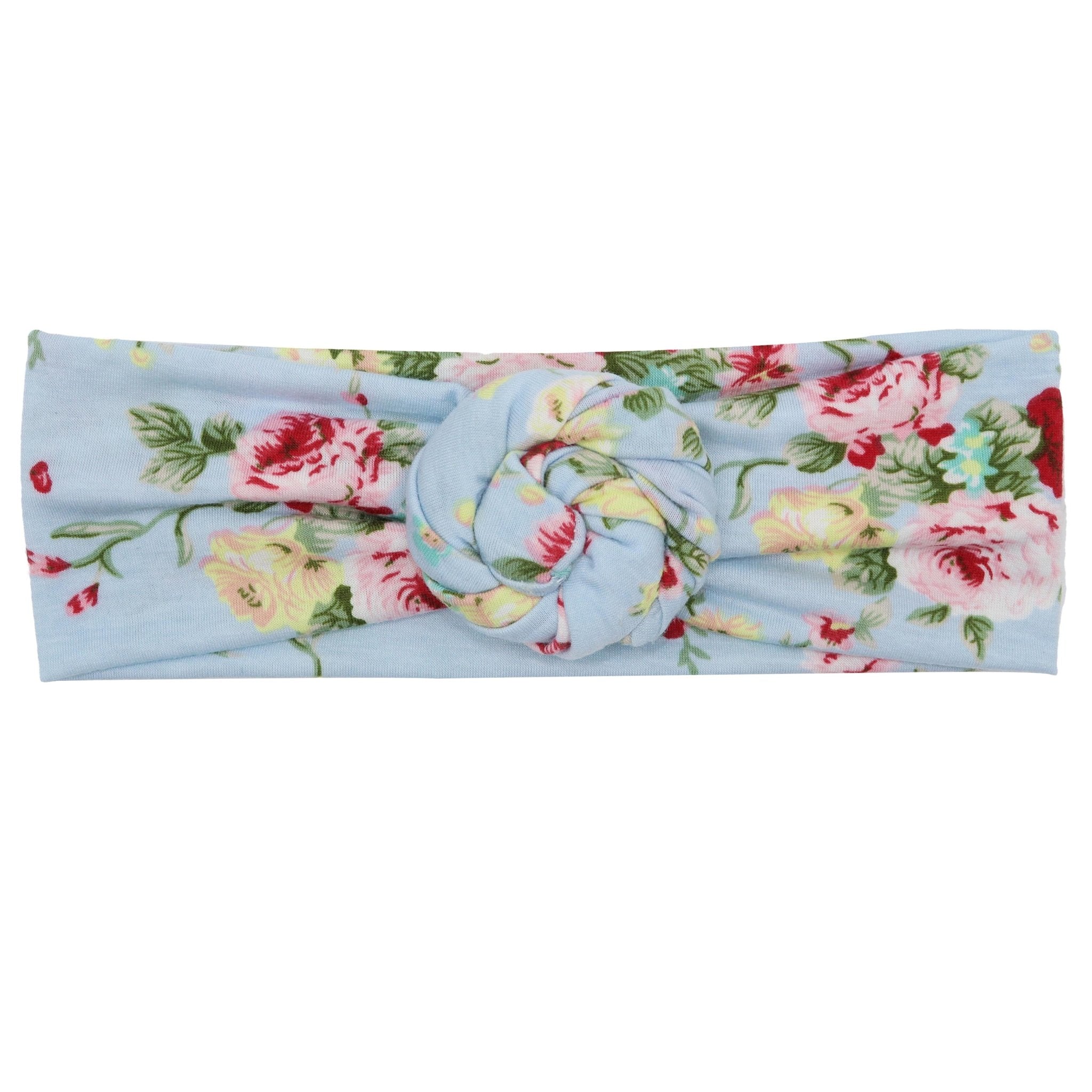 Soft Floral Rosebud Velour Headband - FROG SAC