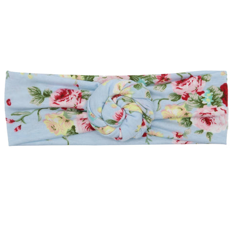 Soft Floral Rosebud Velour Headband - FROG SAC