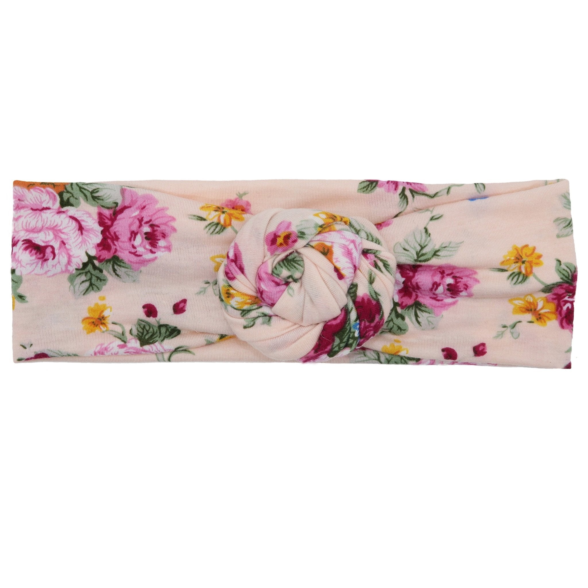Soft Floral Rosebud Velour Headband - FROG SAC