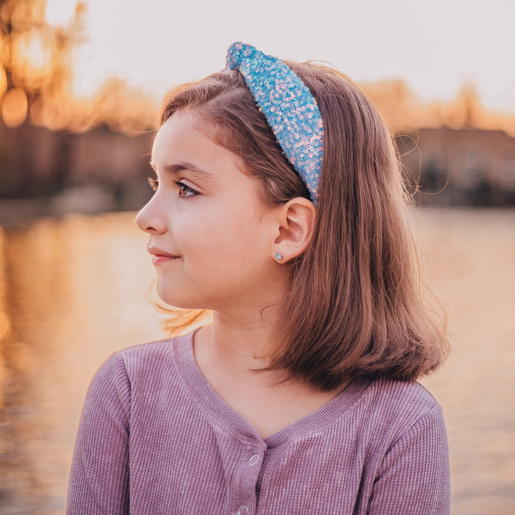 Sparkly Sequin Knot Headband - FROG SAC