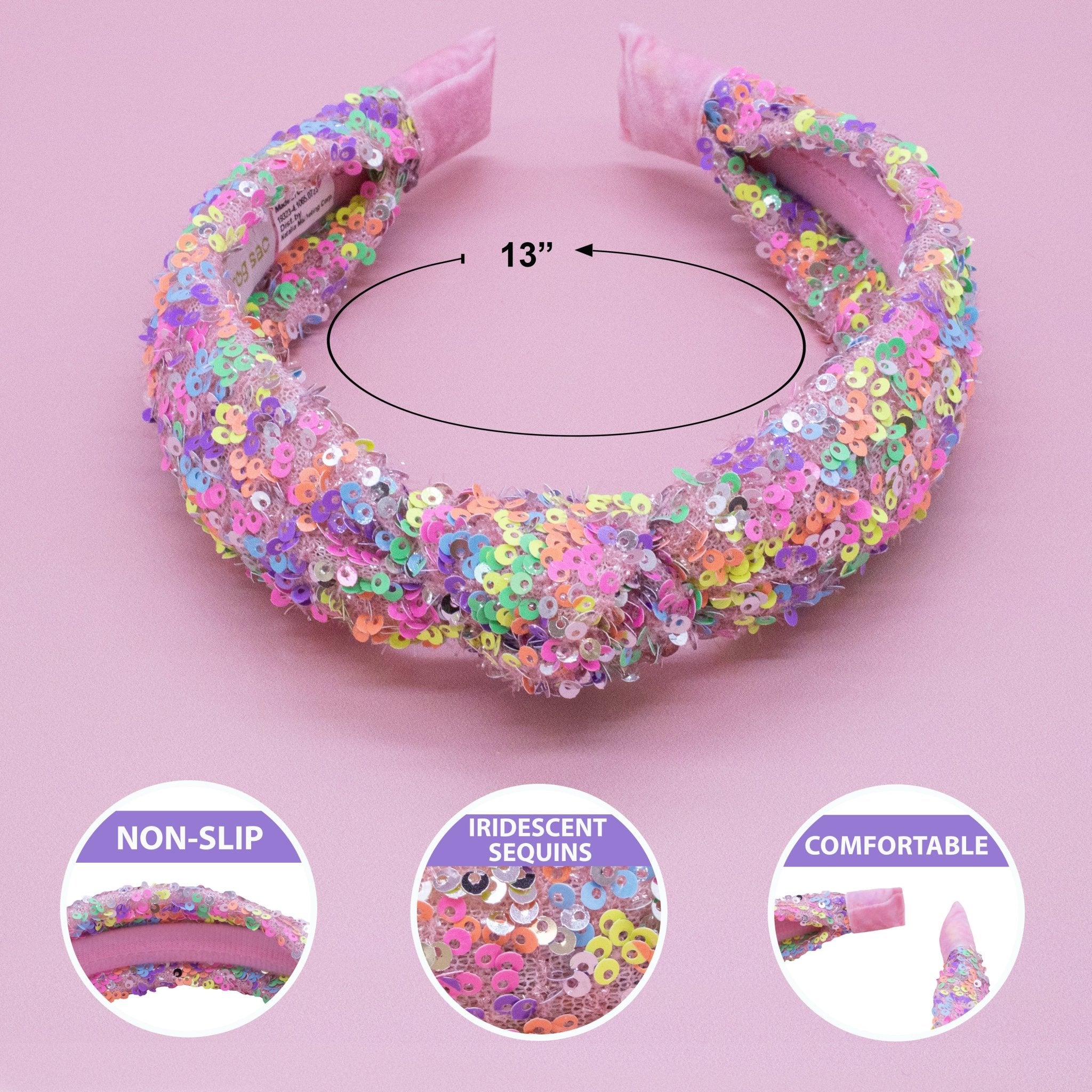 Sparkly Sequin Knot Headband - FROG SAC