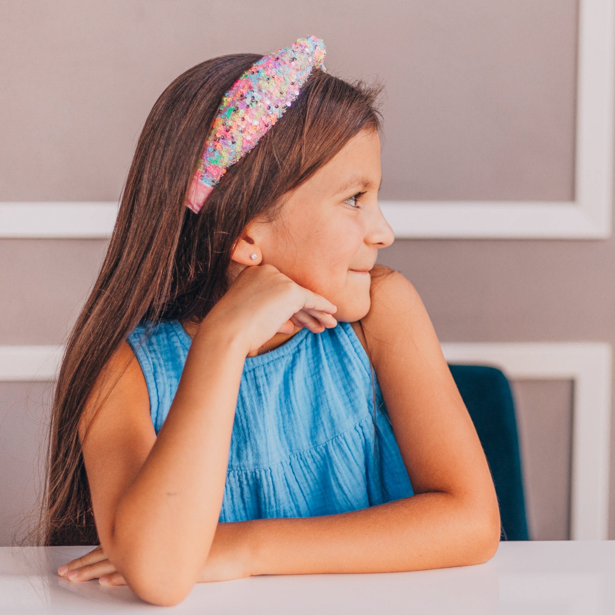 Sparkly Sequin Knot Headband - FROG SAC