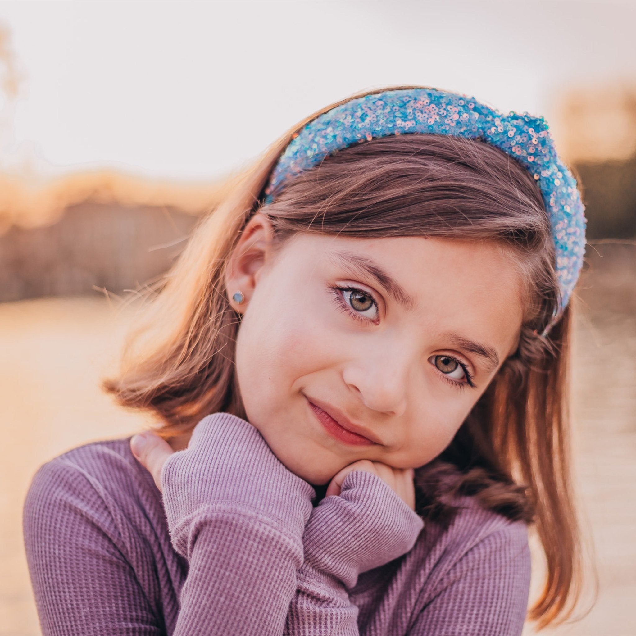 Sparkly Sequin Knot Headband - FROG SAC