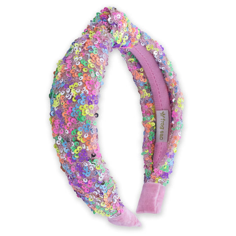 Sparkly Sequin Knot Headband - FROG SAC