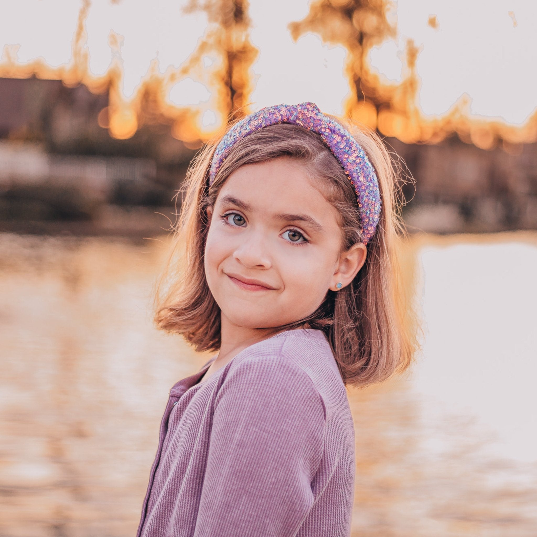 Sparkly Sequin Knot Headband - FROG SAC