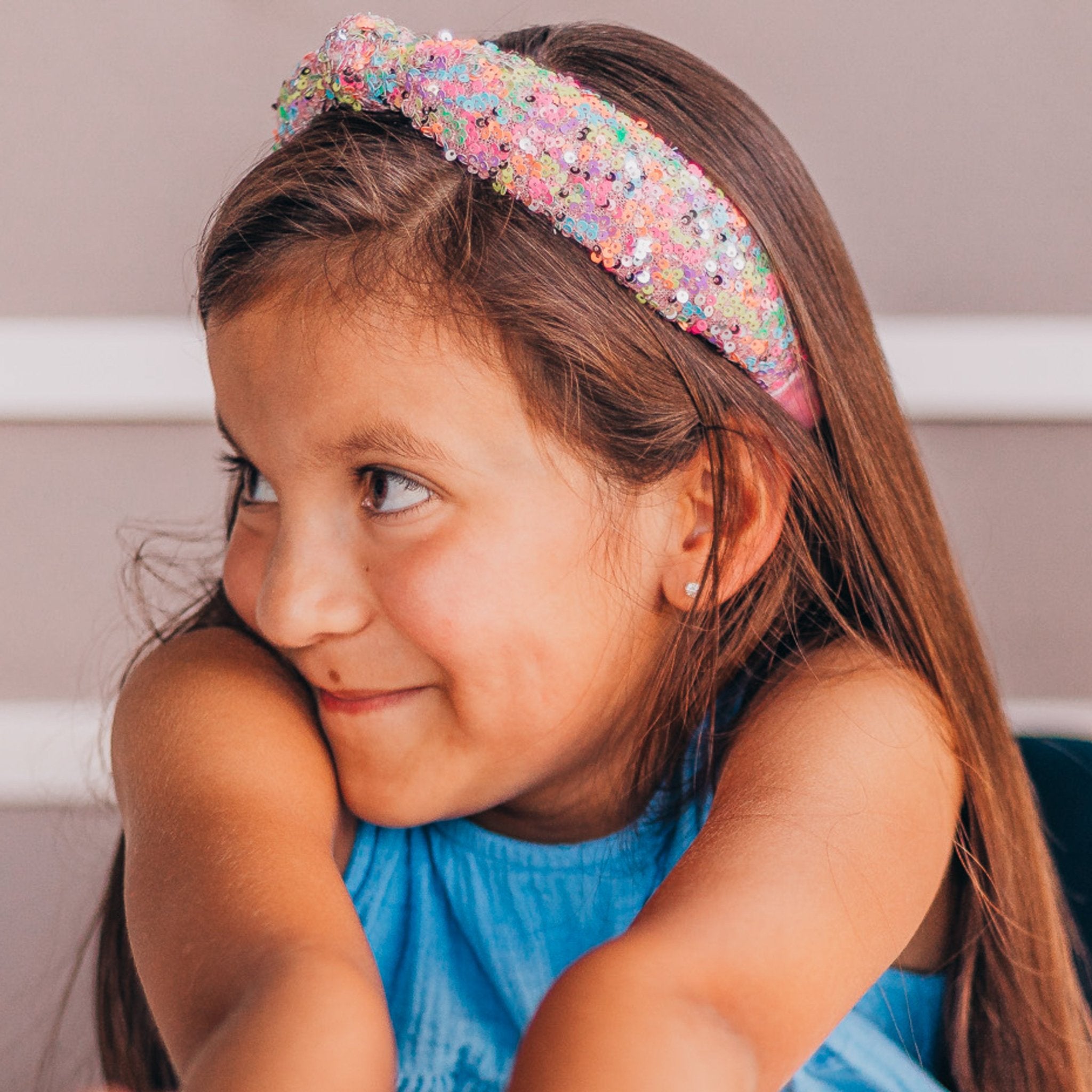 Sparkly Sequin Knot Headband - FROG SAC