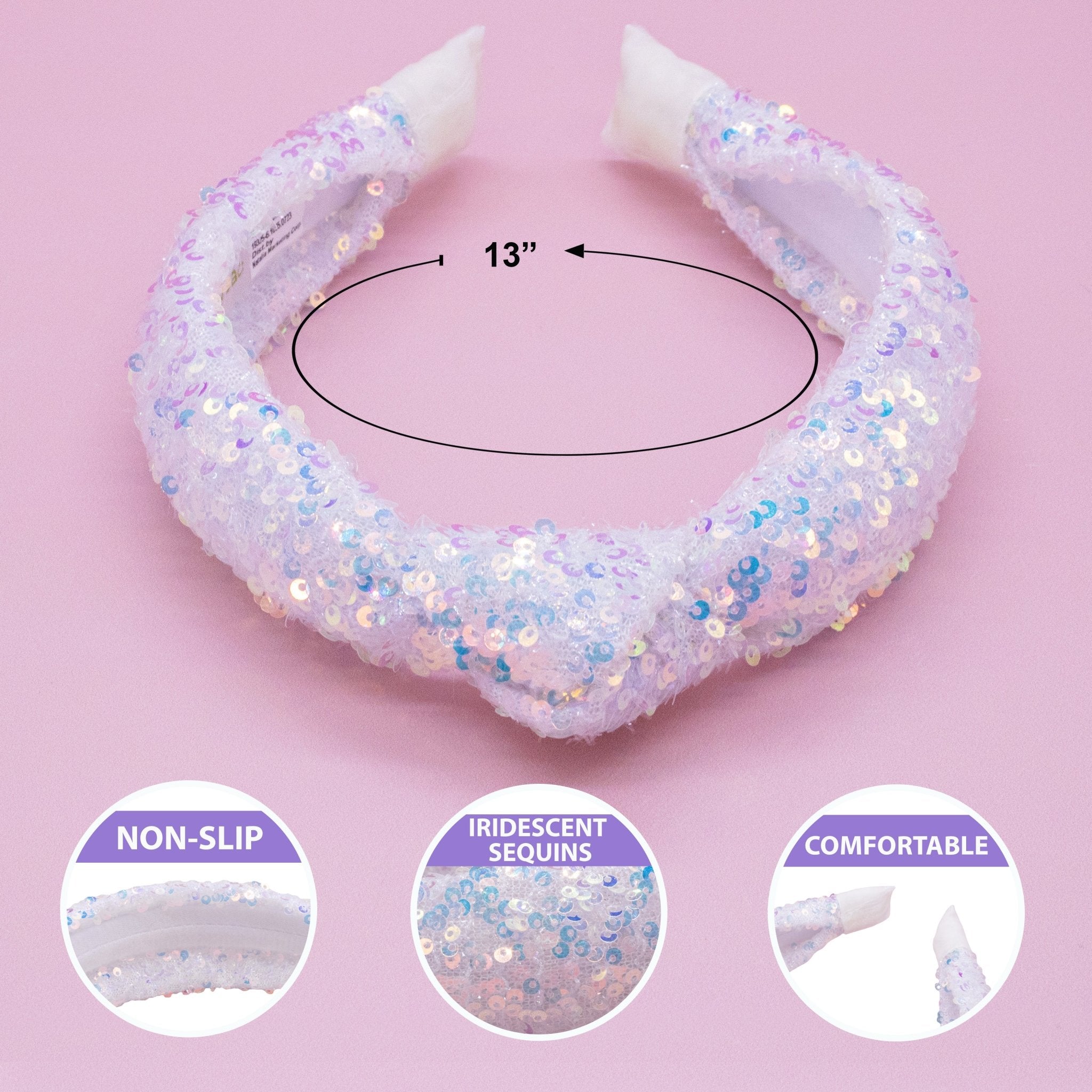 Sparkly Sequin Knot Headband - FROG SAC