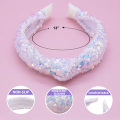Sparkly Sequin Knot Headband - FROG SAC