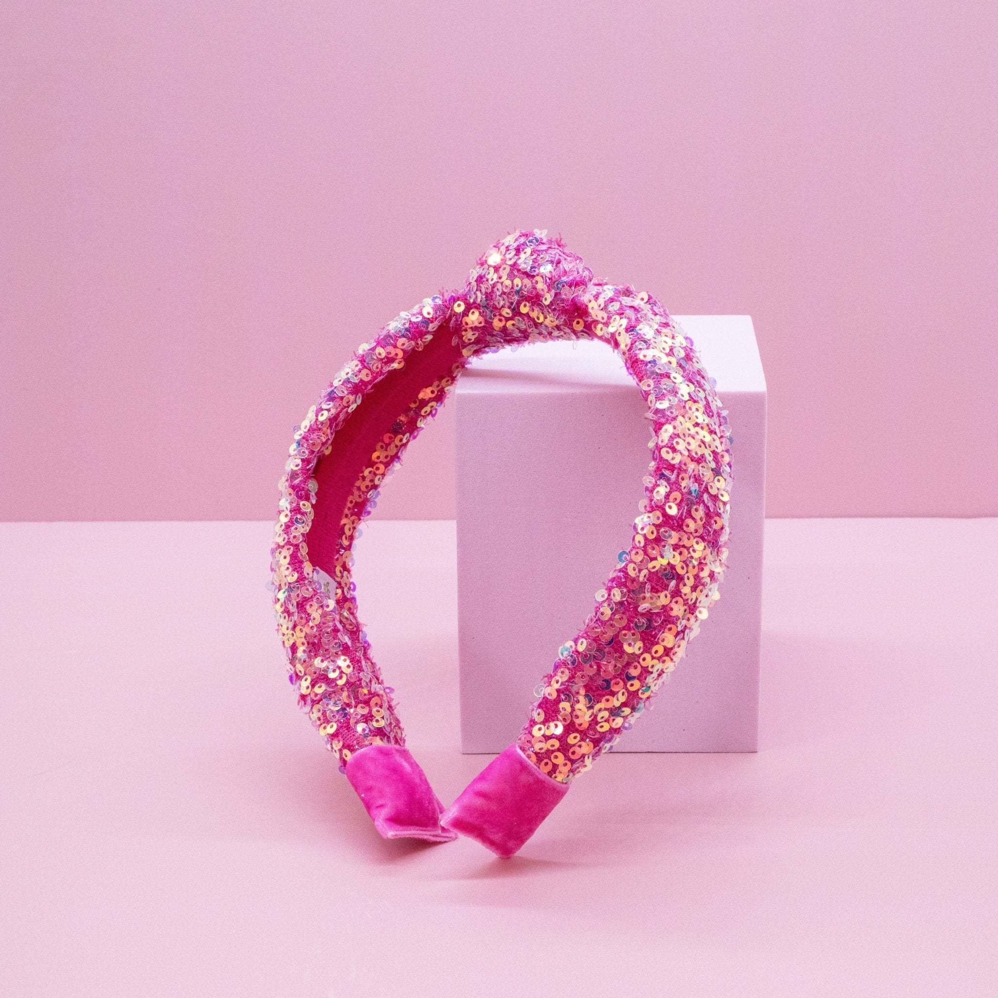 Sparkly Sequin Knot Headband For A Cause (Charity) - FROG SAC