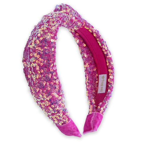 Sparkly Sequin Knot Headband For A Cause (Charity) - FROG SAC