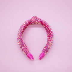 Sparkly Sequin Knot Headband For A Cause (Charity) - FROG SAC