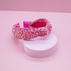 Sparkly Sequin Knot Headband For A Cause (Charity) - FROG SAC