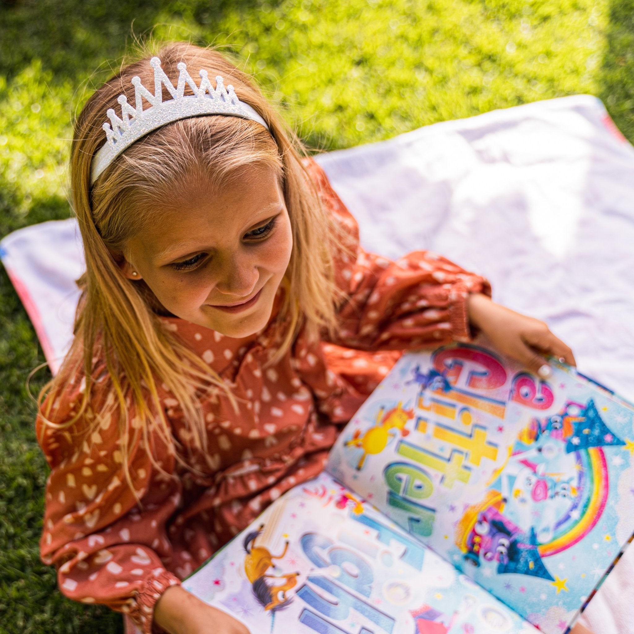 Stretch Glitter Princess Tiara Headbands - 4 Pack - FROG SAC