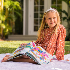 Stretch Glitter Princess Tiara Headbands - 4 Pack - FROG SAC