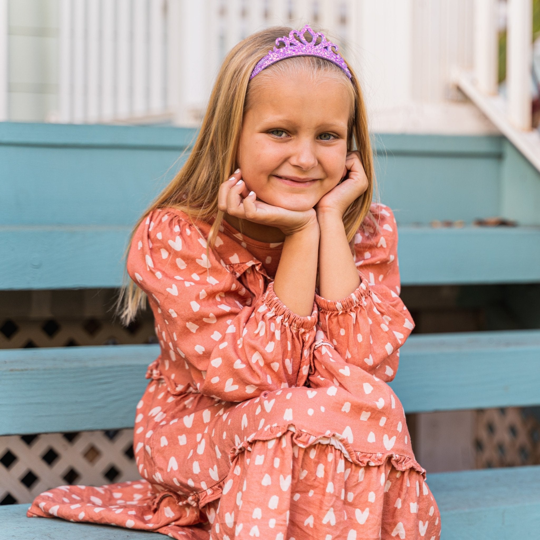 Stretch Glitter Princess Tiara Headbands - 4 Pack - FROG SAC