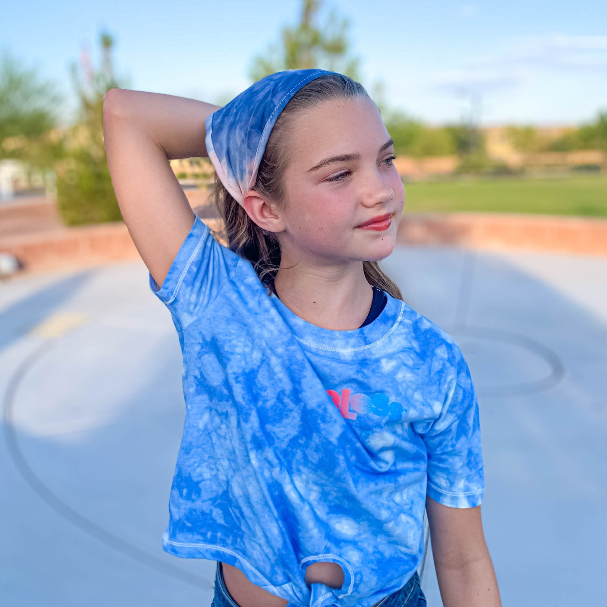 Stretch Tie Dye Bandana Scarf Headband - FROG SAC