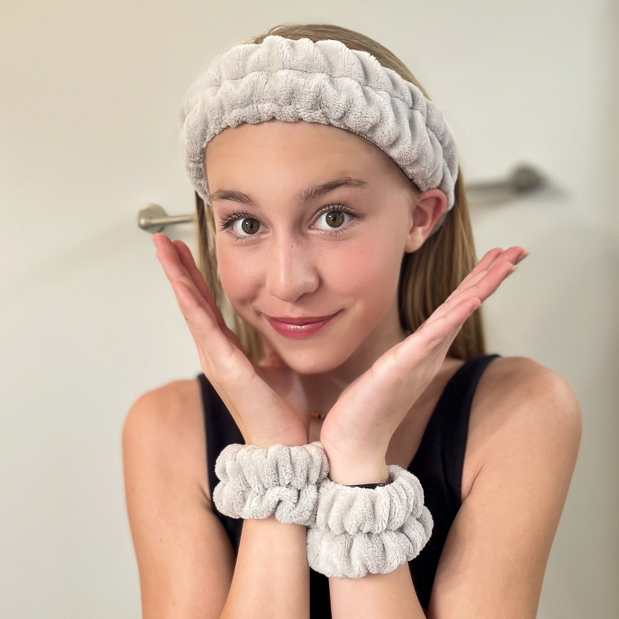 Super Soft Spa Headband & Wristbands - FROG SAC