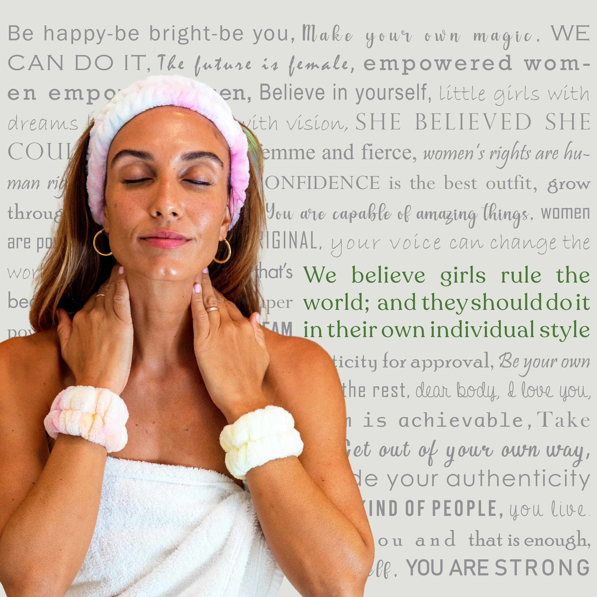 Super Soft Spa Headband & Wristbands - FROG SAC