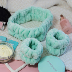 Super Soft Spa Headband & Wristbands - FROG SAC