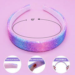 Tapered Chunky Glitter Headband - FROG SAC