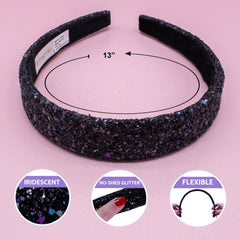 Tapered Chunky Glitter Headband - FROG SAC