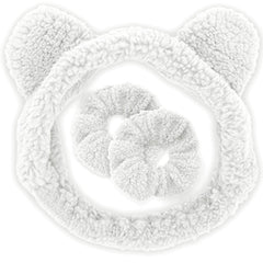 Teddy Bear Ear Spa Headband and Scrunchie Wristbands - FROG SAC