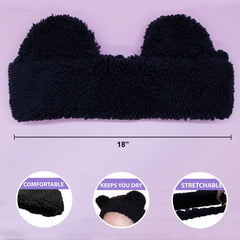Teddy Bear Spa Headwrap and Scrunchies Set - FROG SAC