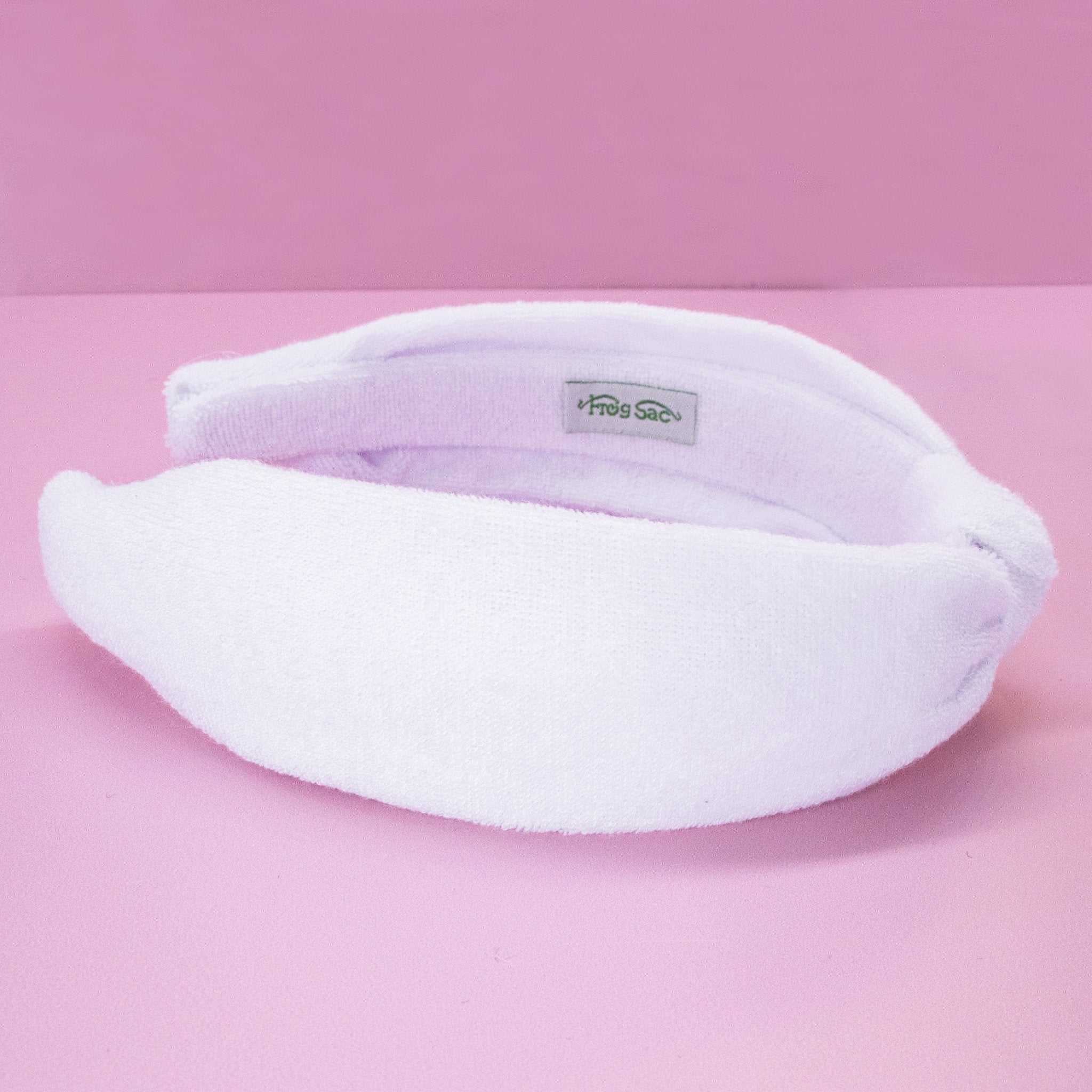 Terrycloth Knot Spa Headband and Scrunchie Wristbands - FROG SAC