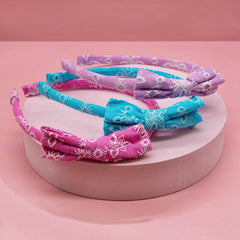 Thin Eyelet Bow Headbands - 4 Pack - FROG SAC
