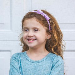 Thin Eyelet Lace Bow Headbands - 4 Pack - FROG SAC