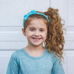 Thin Eyelet Lace Bow Headbands - 4 Pack - FROG SAC