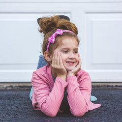 Thin Eyelet Lace Bow Headbands - 4 Pack - FROG SAC