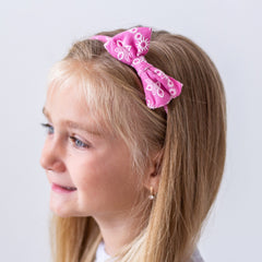 Thin Eyelet Lace Bow Headbands - 4 Pack - FROG SAC