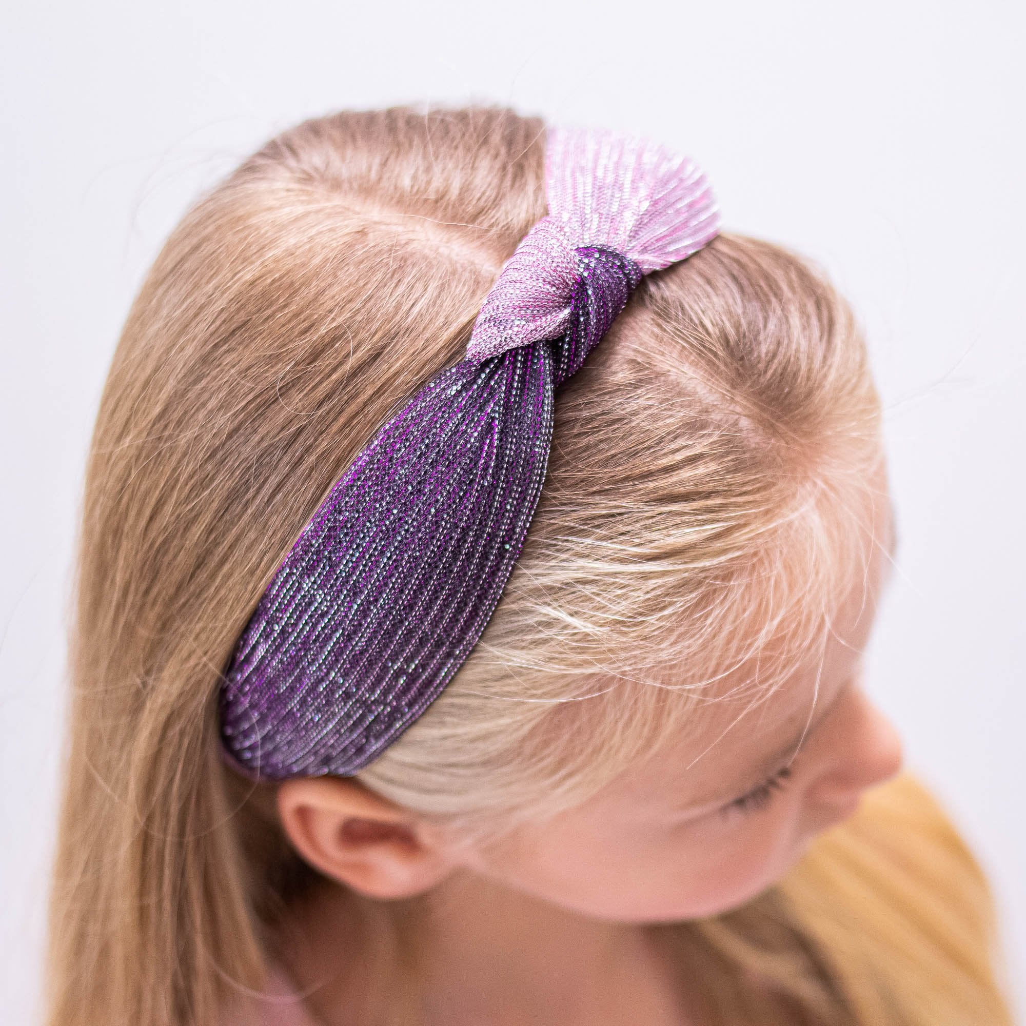 Two Tone Pleated Knot Headbands - 3 Pack - FROG SAC