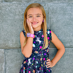 Unicorn Slap Bracelet with Glitter Shaker Charm - FROG SAC