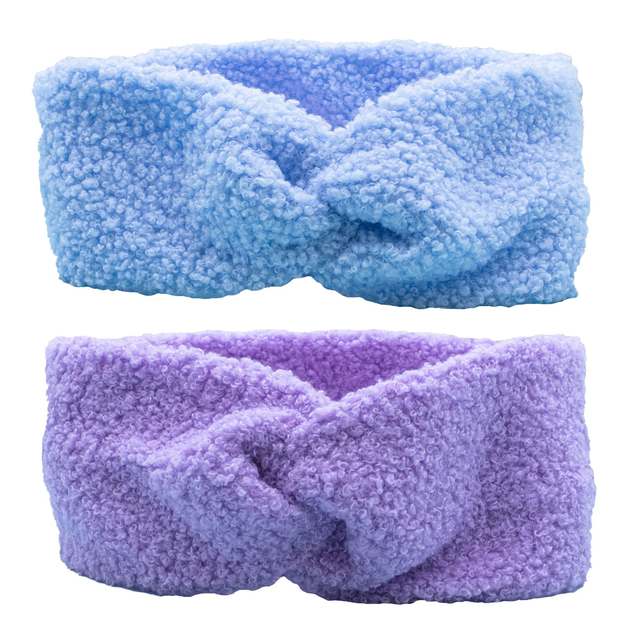 Wide Criss Cross Sherpa Headbands - 2 Pack - FROG SAC