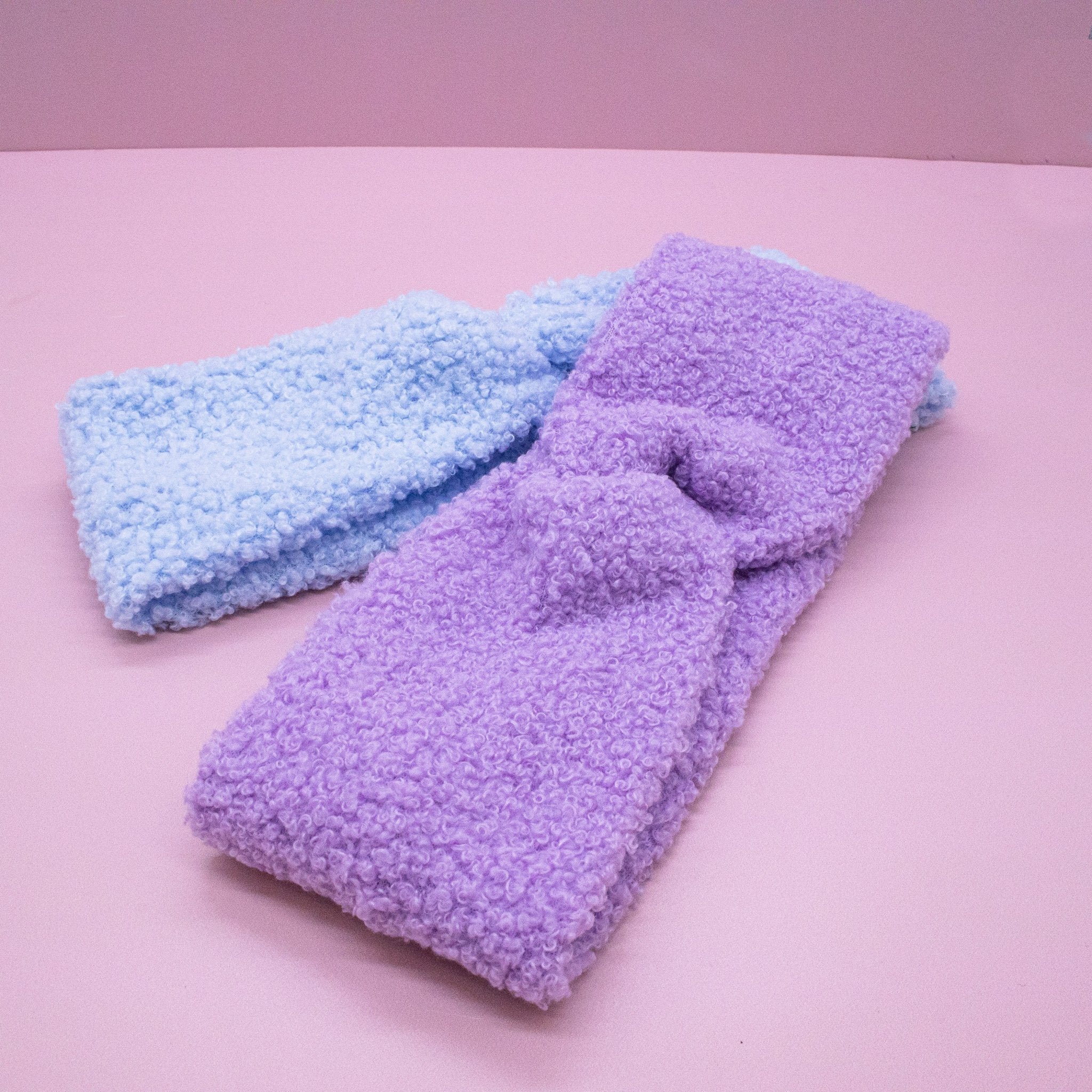 Wide Criss Cross Sherpa Headbands - 2 Pack - FROG SAC