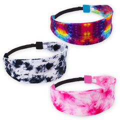 Adjustable No Slip Mesh Sport Headbands - 3 Pack