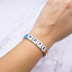 Charm Link Word Bracelet